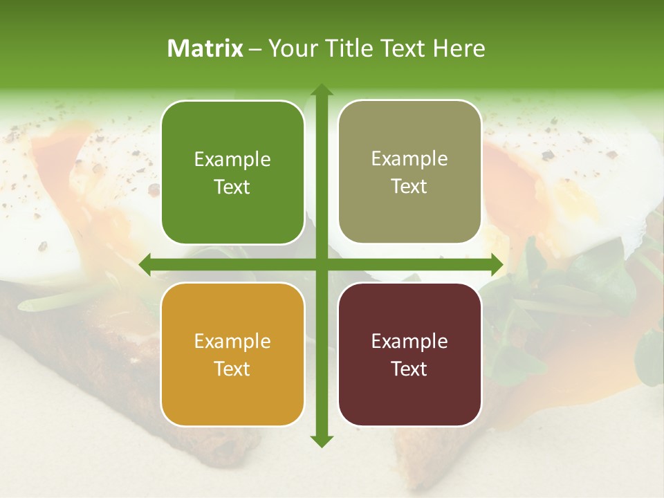 Two Poached Wholemeal PowerPoint Template