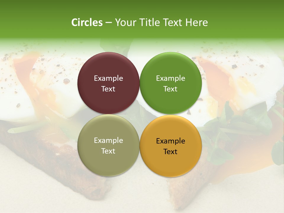 Two Poached Wholemeal PowerPoint Template