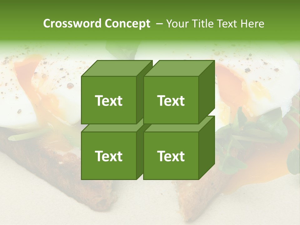 Two Poached Wholemeal PowerPoint Template