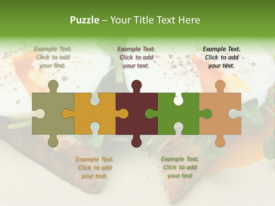 Two Poached Wholemeal PowerPoint Template