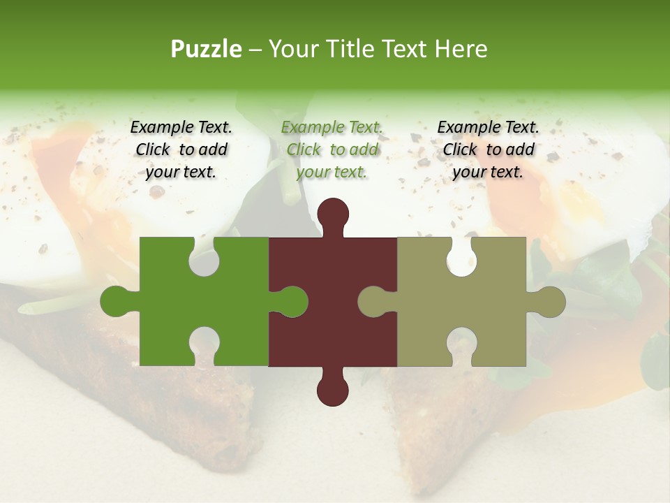 Two Poached Wholemeal PowerPoint Template