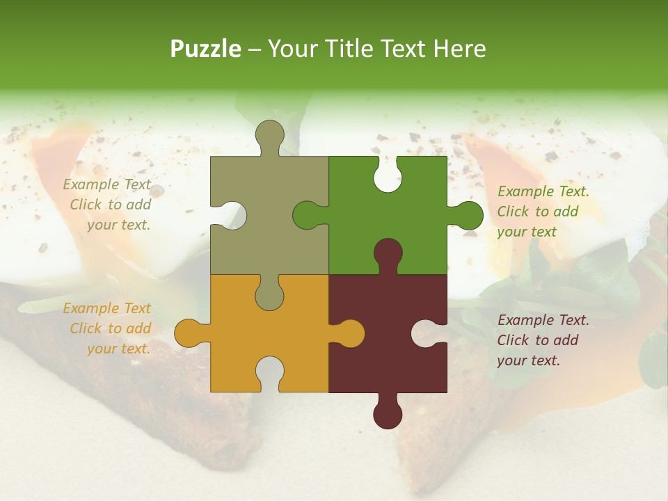 Two Poached Wholemeal PowerPoint Template