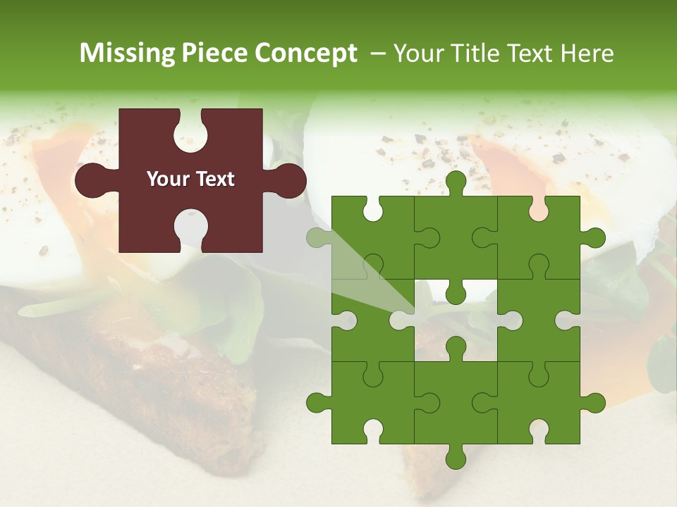 Two Poached Wholemeal PowerPoint Template