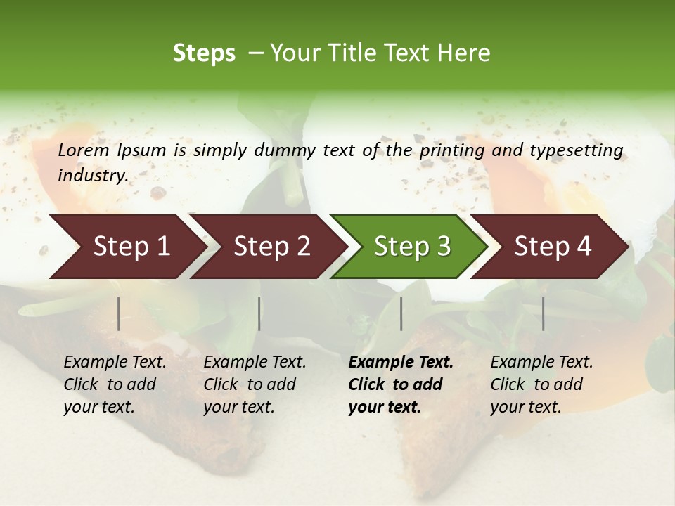 Two Poached Wholemeal PowerPoint Template