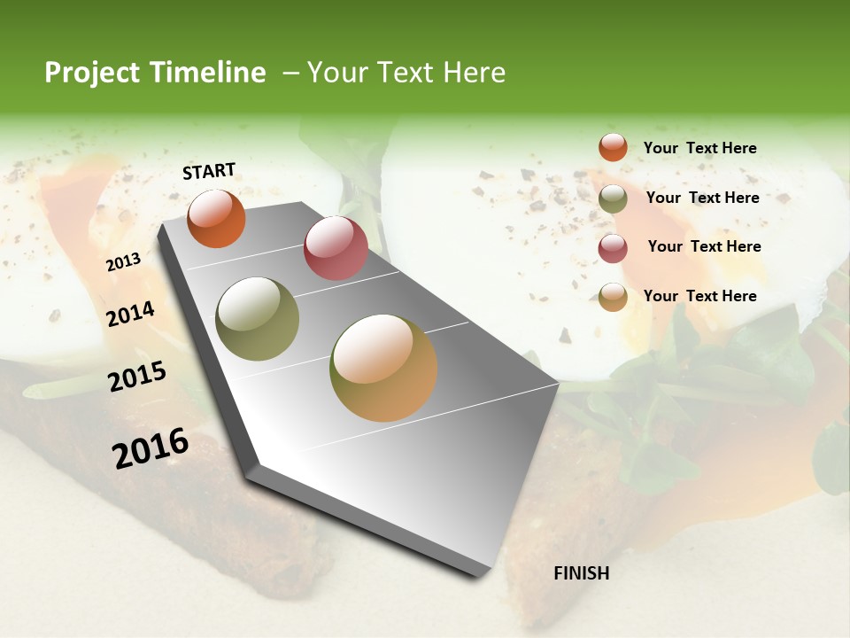 Two Poached Wholemeal PowerPoint Template