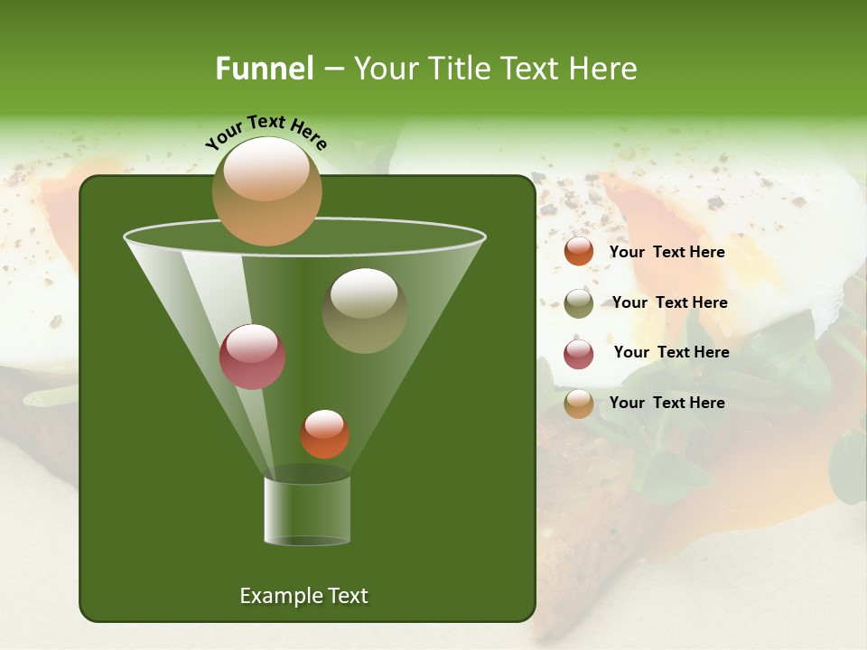 Two Poached Wholemeal PowerPoint Template