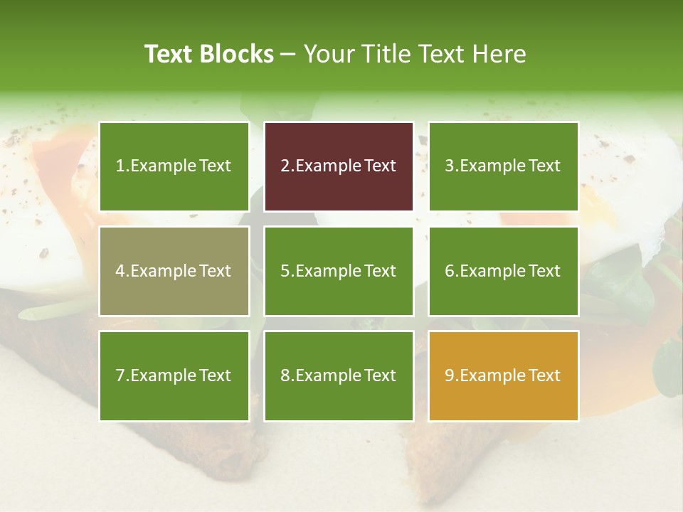 Two Poached Wholemeal PowerPoint Template