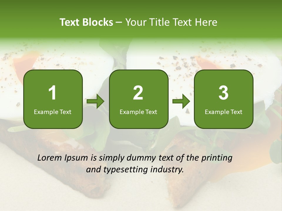 Two Poached Wholemeal PowerPoint Template