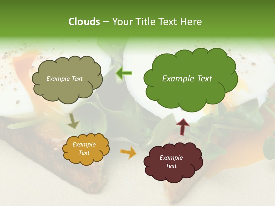 Two Poached Wholemeal PowerPoint Template
