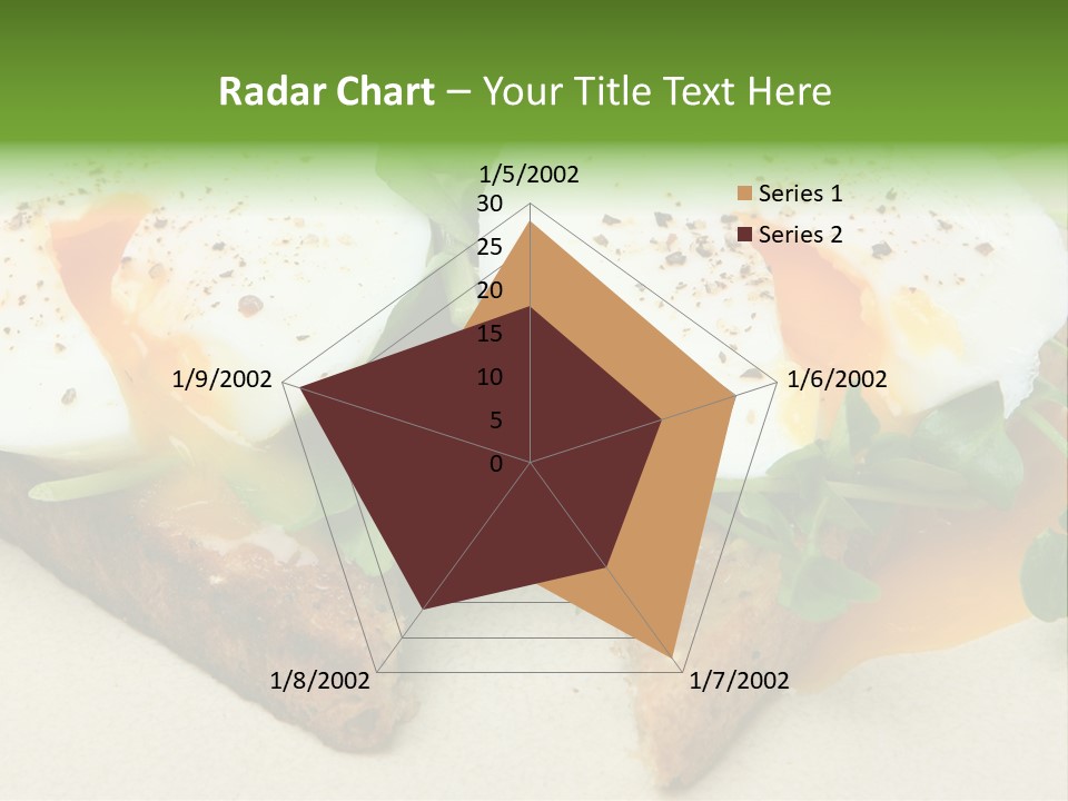 Two Poached Wholemeal PowerPoint Template