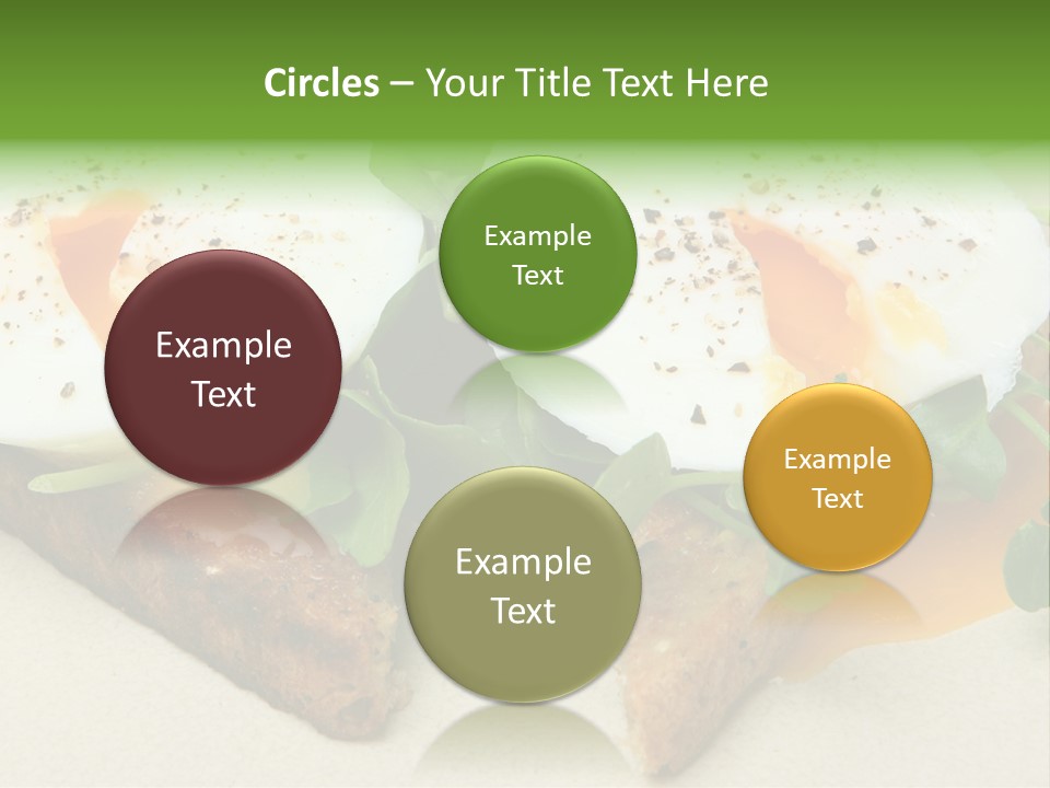 Two Poached Wholemeal PowerPoint Template