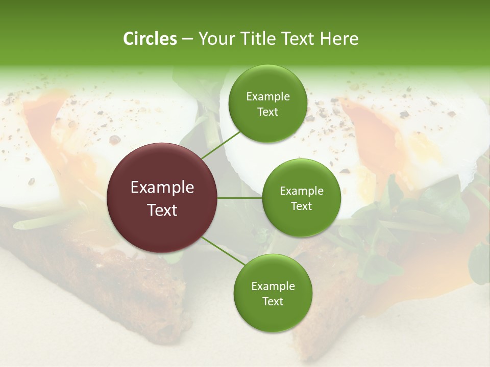 Two Poached Wholemeal PowerPoint Template