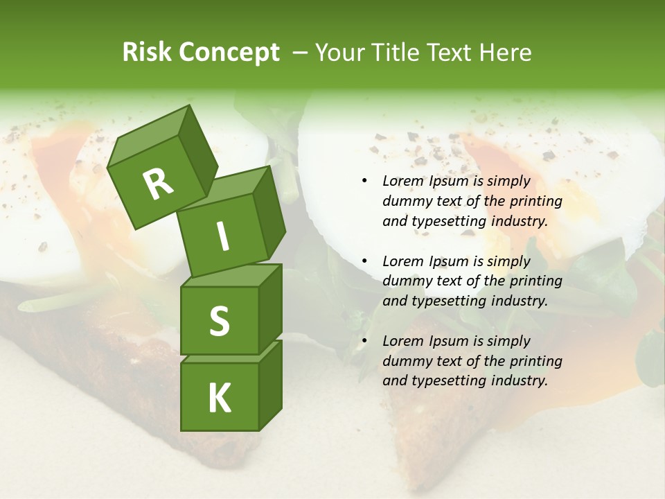 Two Poached Wholemeal PowerPoint Template