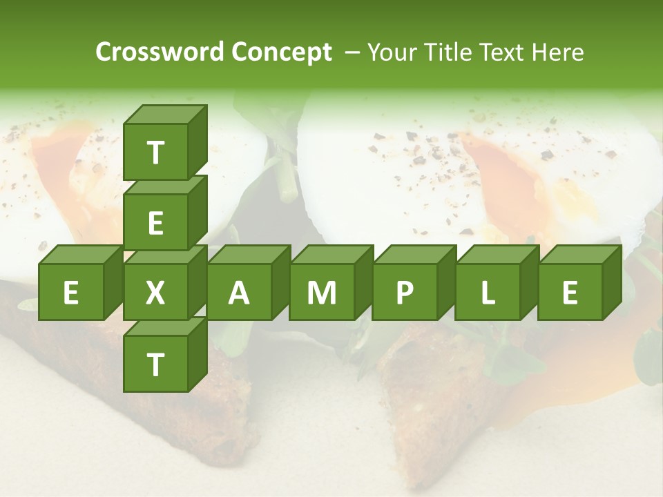 Two Poached Wholemeal PowerPoint Template