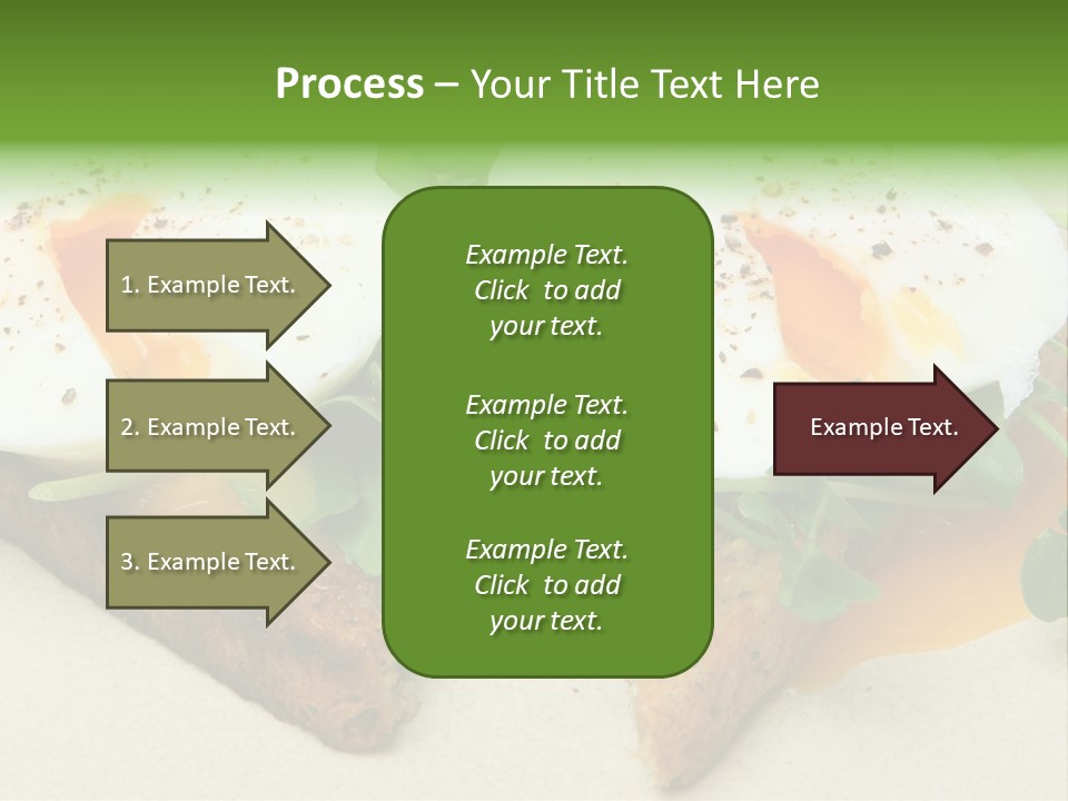 Two Poached Wholemeal PowerPoint Template