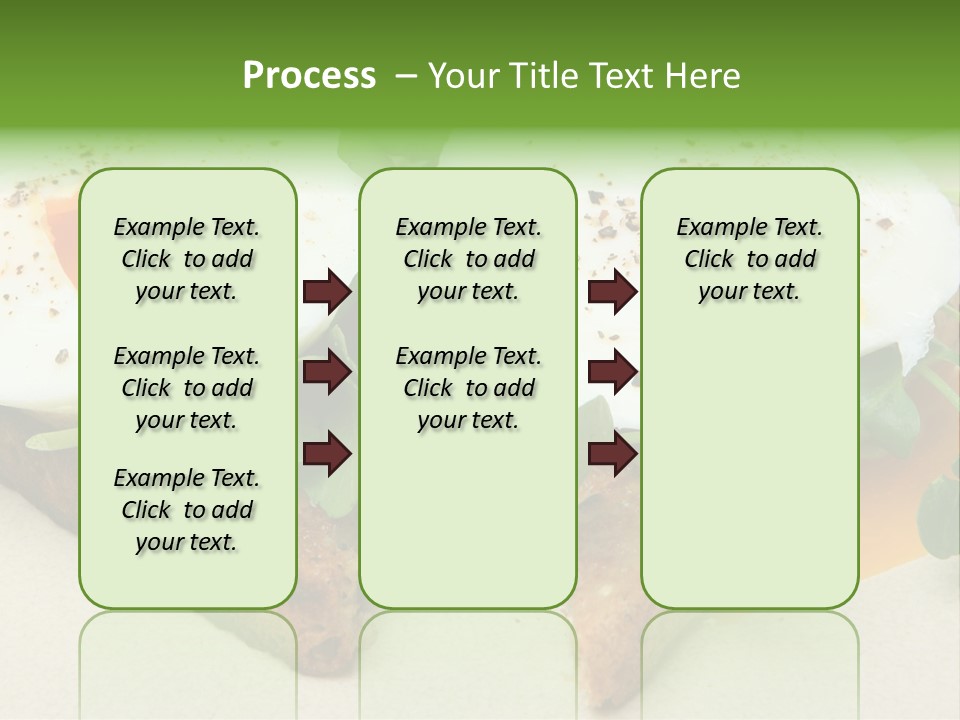 Two Poached Wholemeal PowerPoint Template