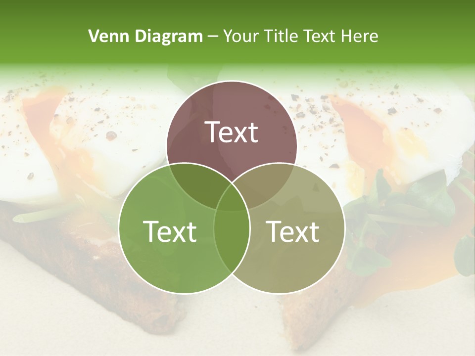 Two Poached Wholemeal PowerPoint Template