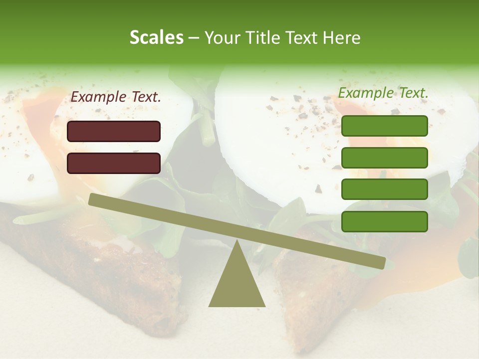 Two Poached Wholemeal PowerPoint Template