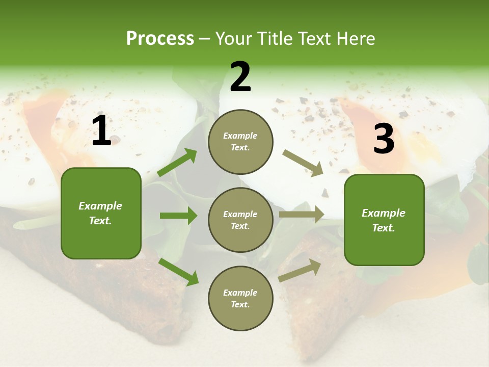 Two Poached Wholemeal PowerPoint Template