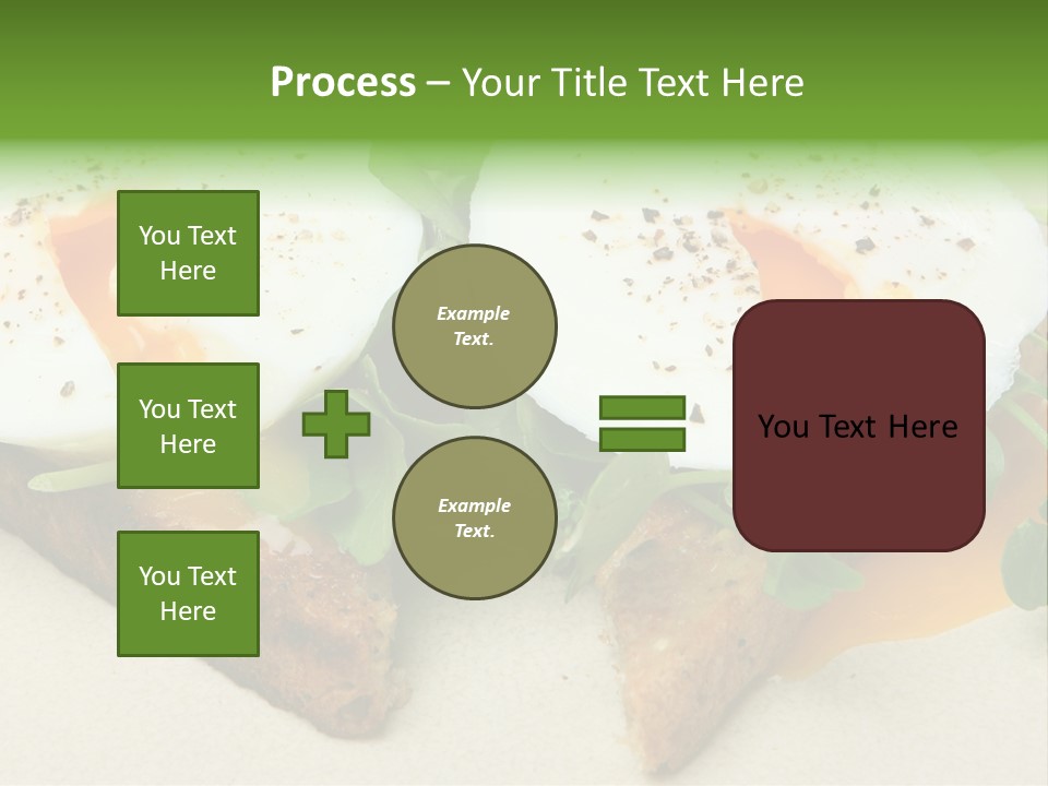 Two Poached Wholemeal PowerPoint Template
