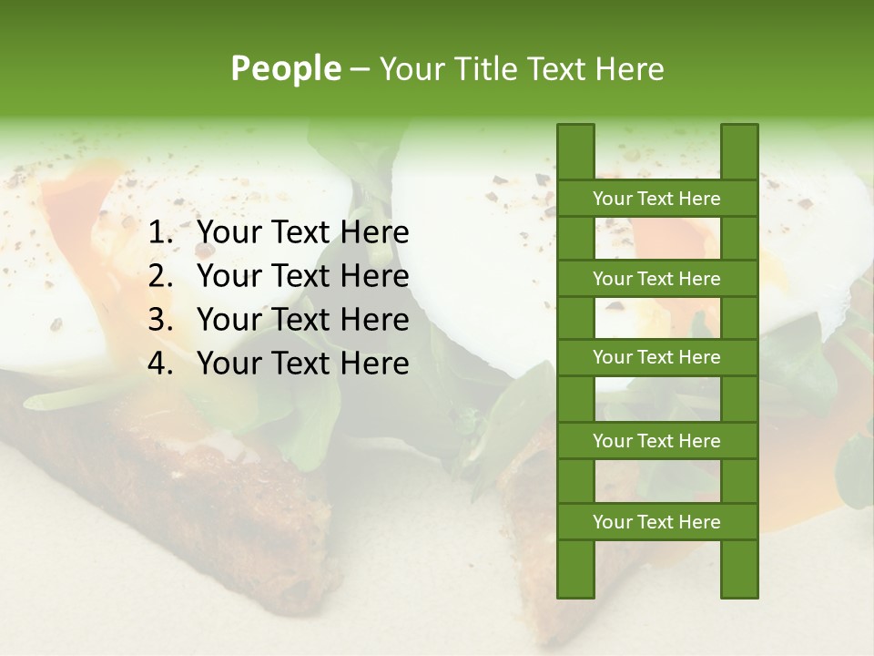 Two Poached Wholemeal PowerPoint Template