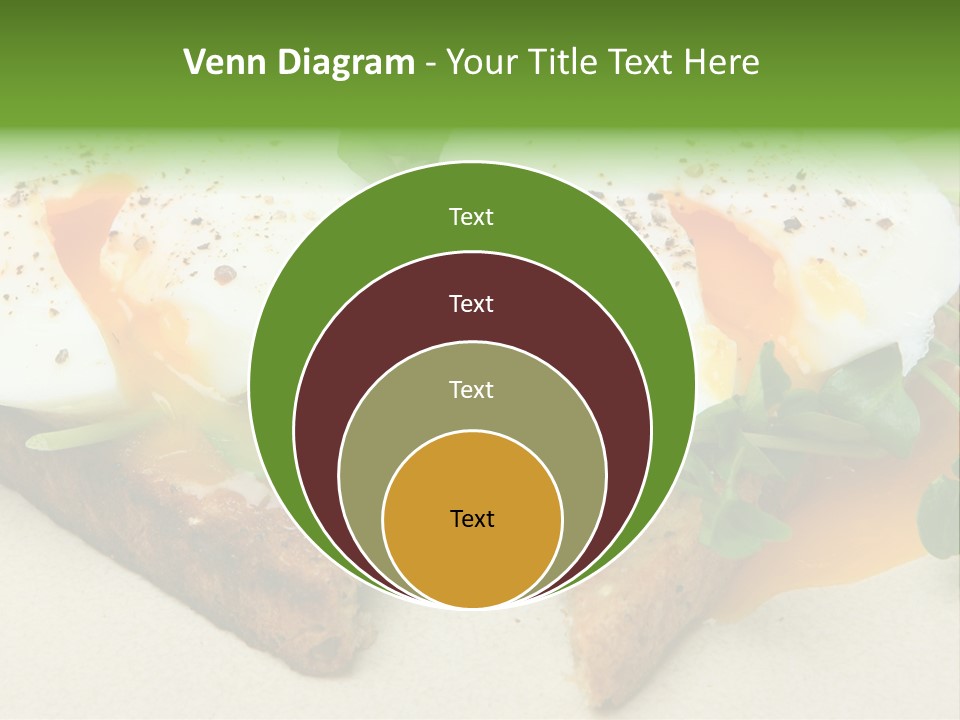 Two Poached Wholemeal PowerPoint Template