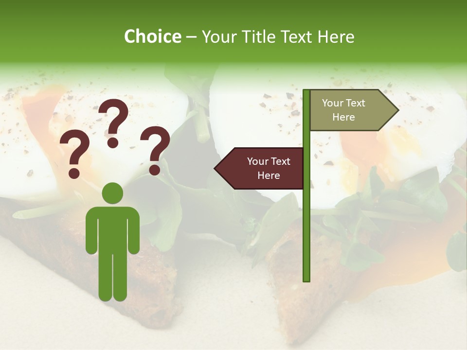 Two Poached Wholemeal PowerPoint Template