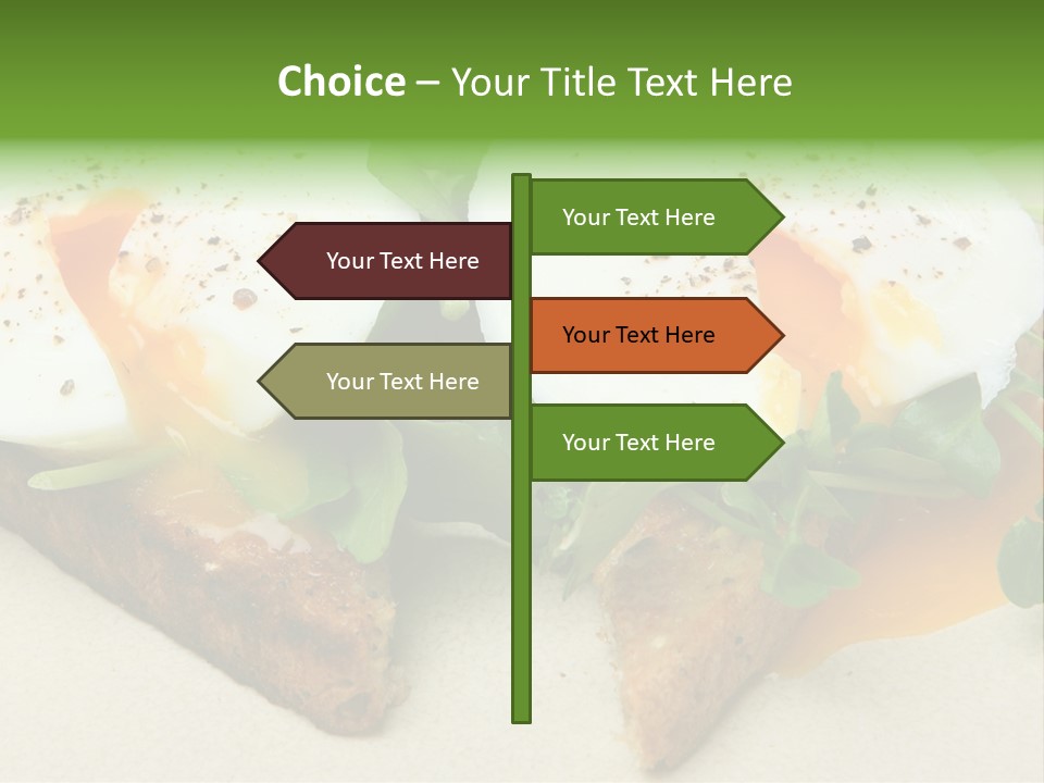 Two Poached Wholemeal PowerPoint Template