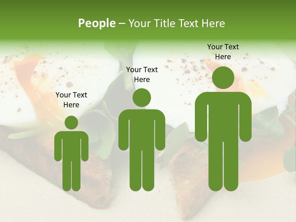 Two Poached Wholemeal PowerPoint Template