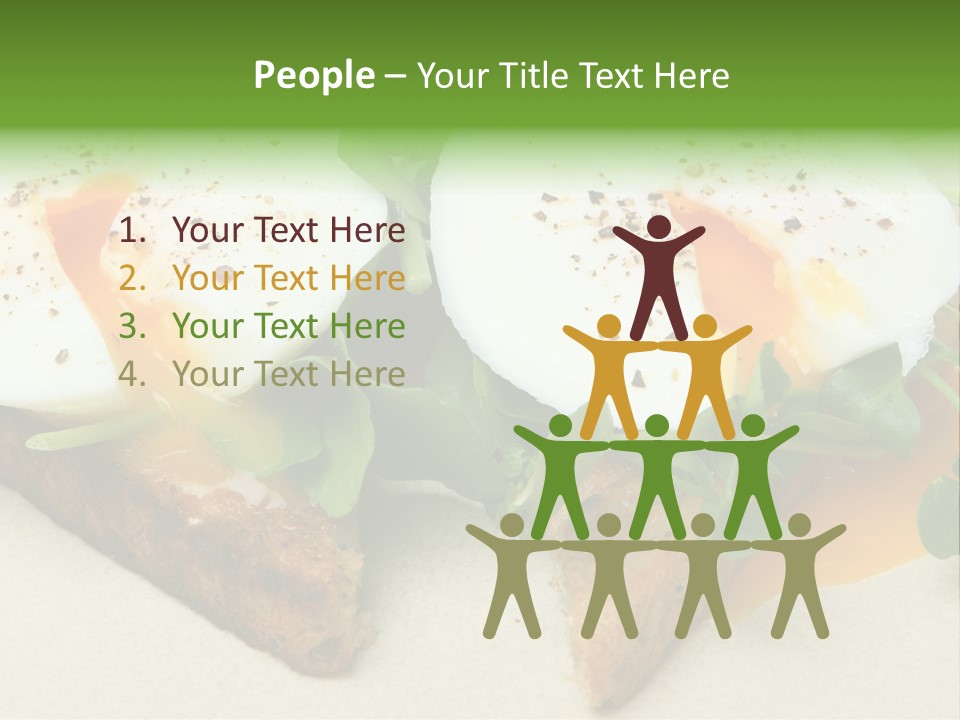 Two Poached Wholemeal PowerPoint Template