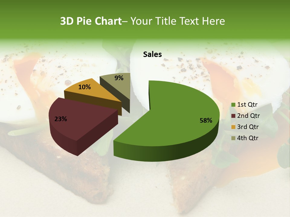 Two Poached Wholemeal PowerPoint Template