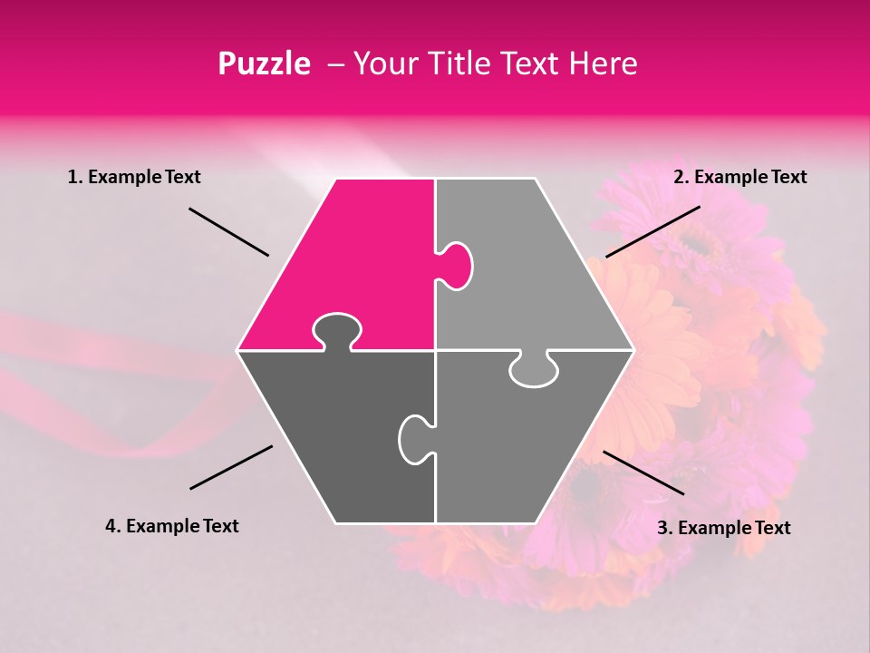 Marriage Bridal Purple PowerPoint Template