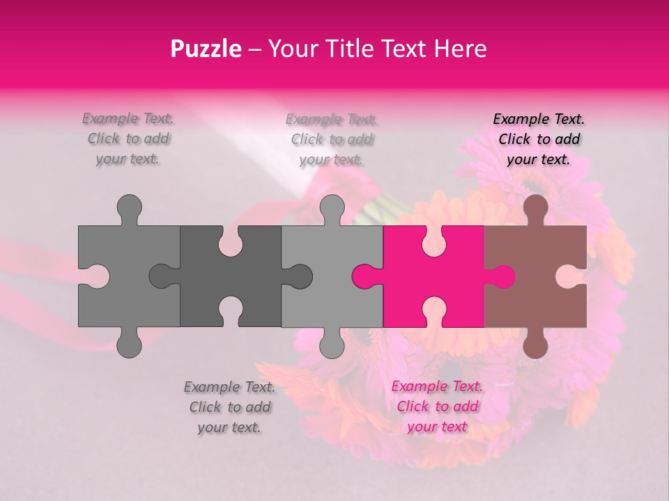 Marriage Bridal Purple PowerPoint Template