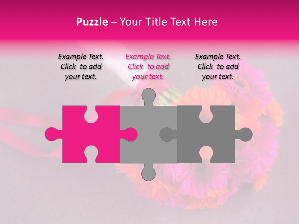 Marriage Bridal Purple PowerPoint Template