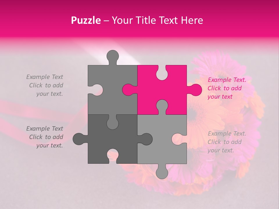 Marriage Bridal Purple PowerPoint Template