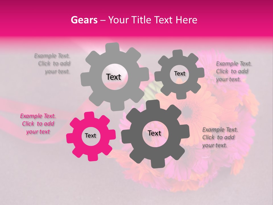 Marriage Bridal Purple PowerPoint Template