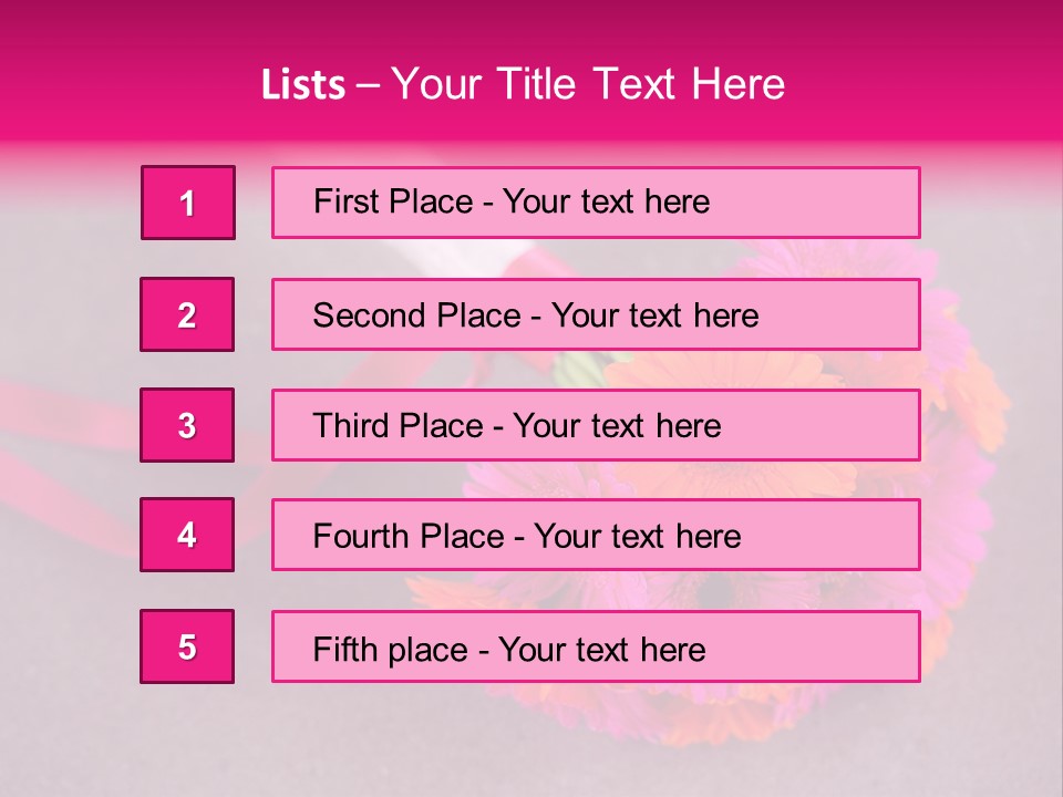 Marriage Bridal Purple PowerPoint Template