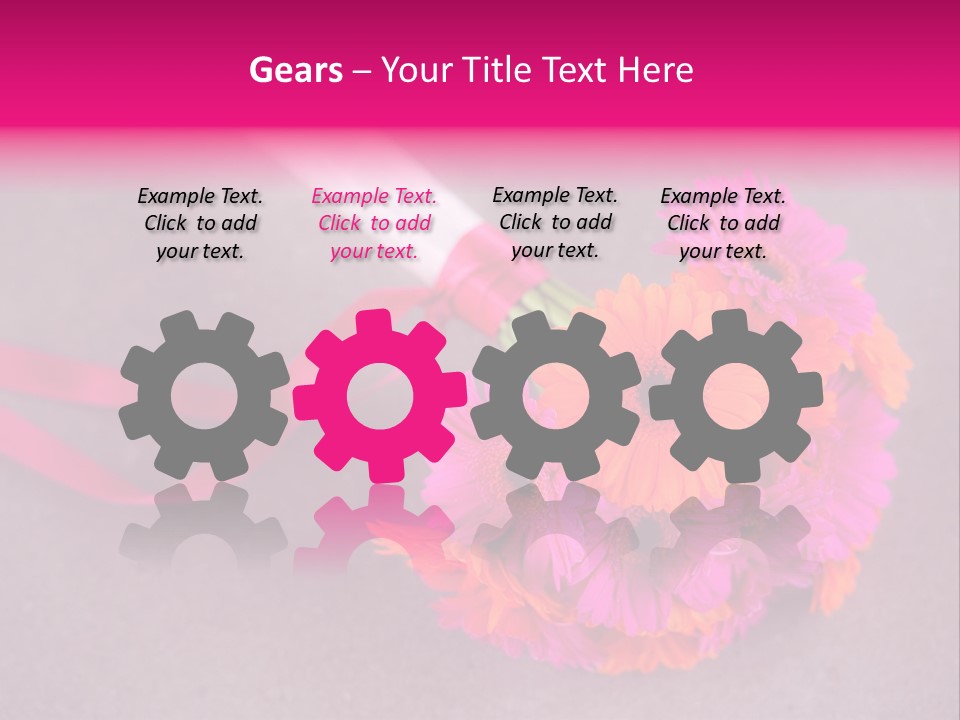 Marriage Bridal Purple PowerPoint Template