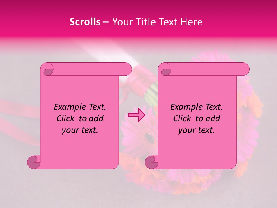 Marriage Bridal Purple PowerPoint Template