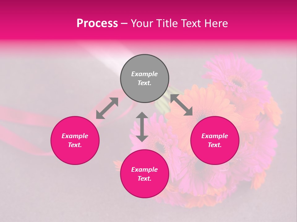 Marriage Bridal Purple PowerPoint Template