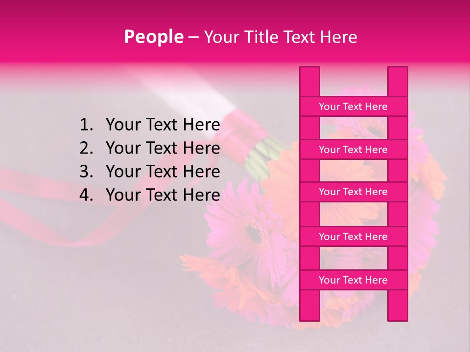Marriage Bridal Purple PowerPoint Template