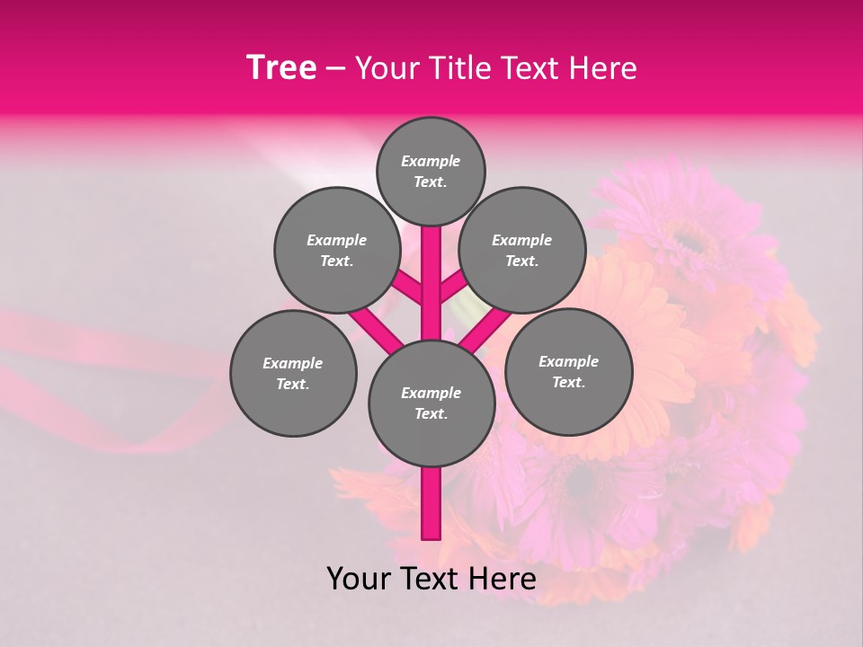 Marriage Bridal Purple PowerPoint Template