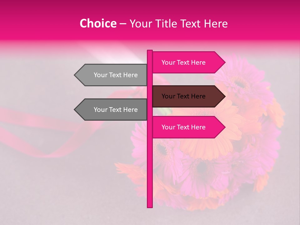 Marriage Bridal Purple PowerPoint Template