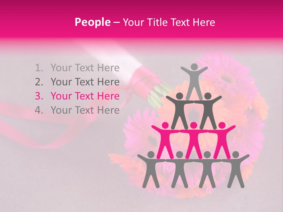 Marriage Bridal Purple PowerPoint Template