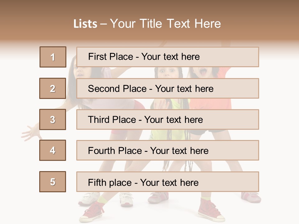 Caucasian Sporty School PowerPoint Template