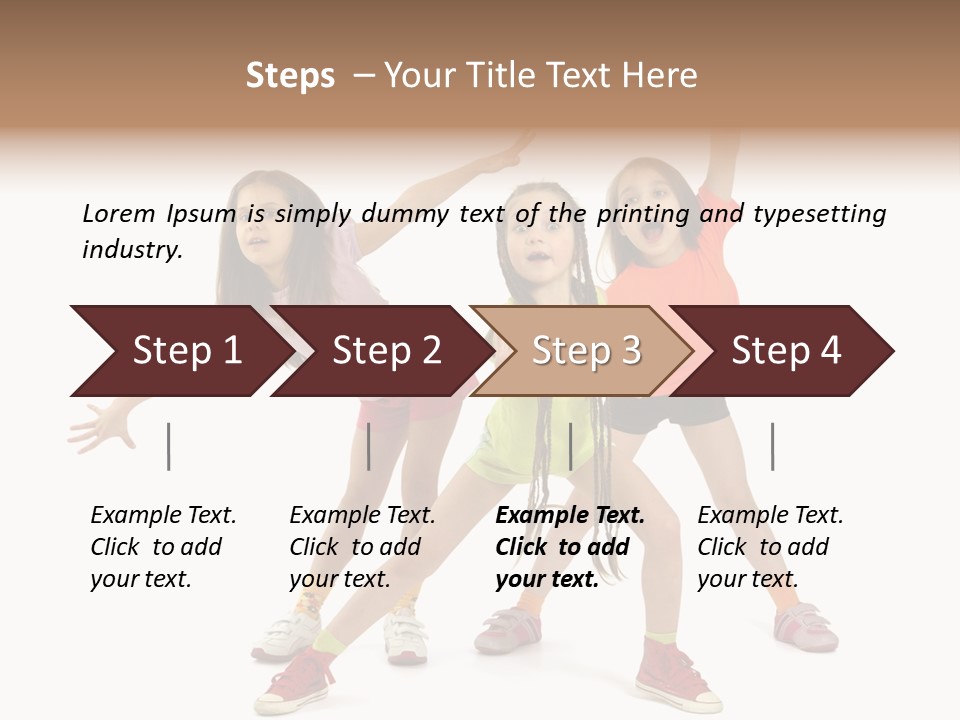 Caucasian Sporty School PowerPoint Template