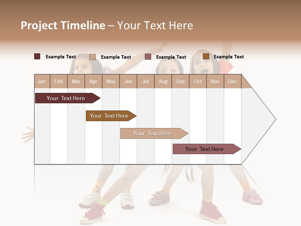 Caucasian Sporty School PowerPoint Template