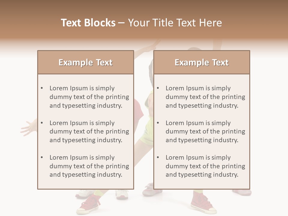 Caucasian Sporty School PowerPoint Template