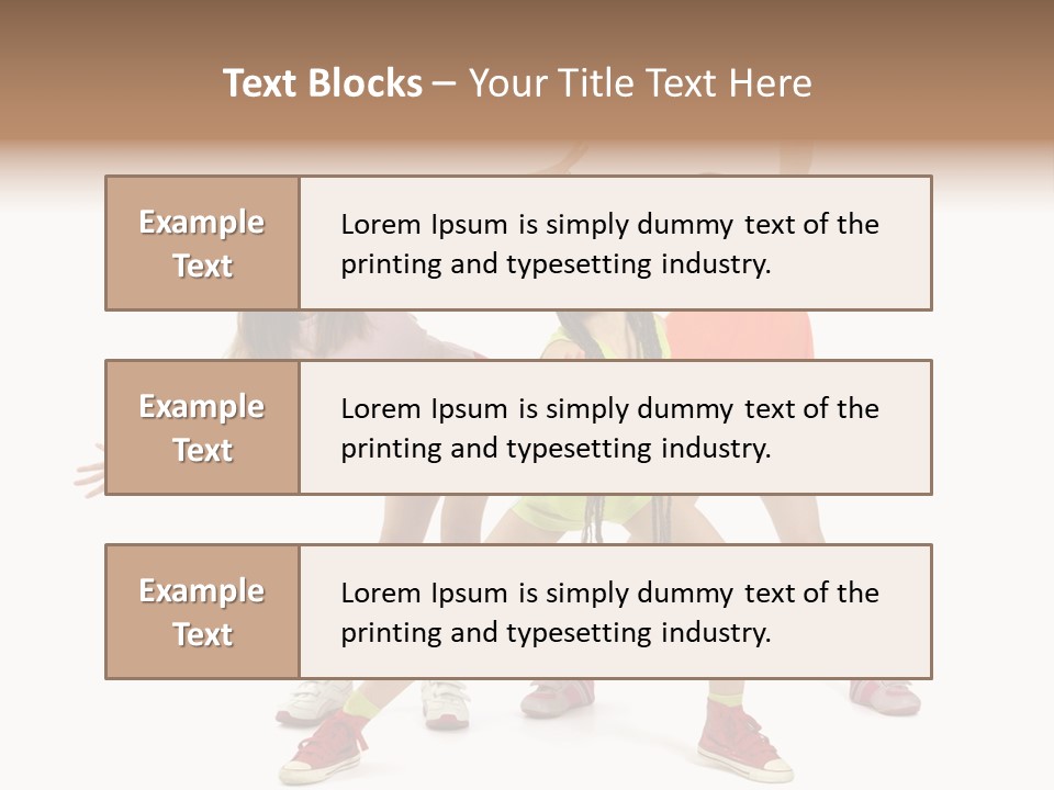 Caucasian Sporty School PowerPoint Template