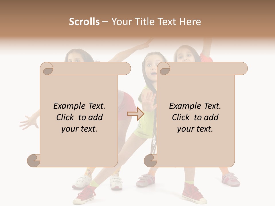 Caucasian Sporty School PowerPoint Template